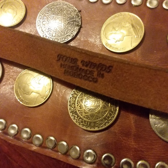 four winds handmade leather satchel   from morocco - Picture 2 of 3